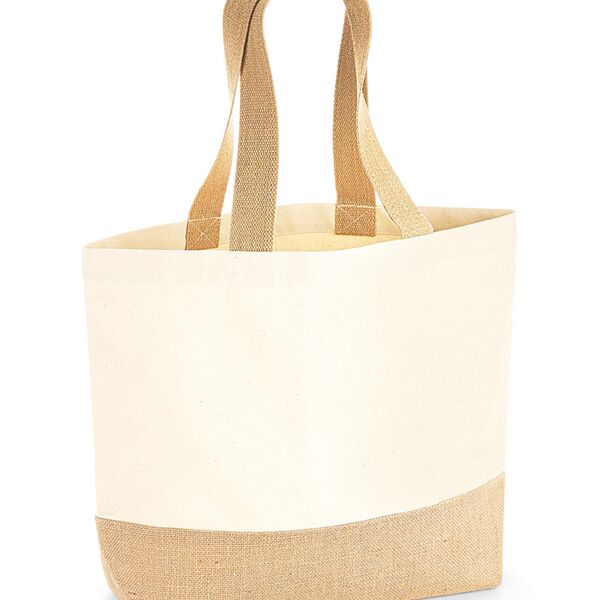 Westford Mill Jute Base Canvas Tote Bag Thumbnail