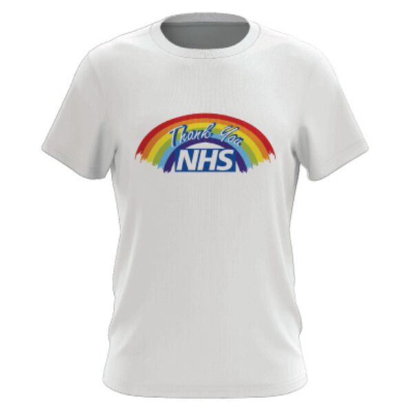 NHS Charity T-Shirt Arched Rainbow - Mens Thumbnail