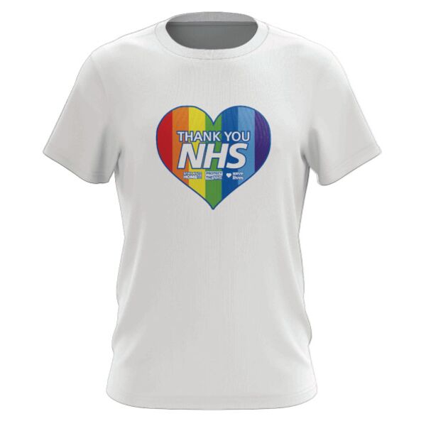 NHS Charity T-Shirt Heart Rainbow - Kids Thumbnail